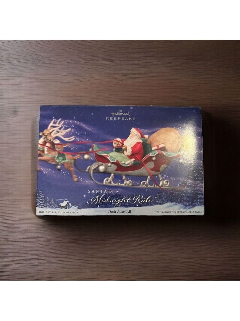 Hallmark Keepsake Santa's Midnight Ride "Dash Away All" Holiday Table Decoration